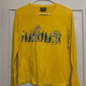 Vintage Polo Ralph Lauren Yellow Long Sleeve Graphic Tee